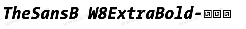 TheSansB W8ExtraBold字体转换